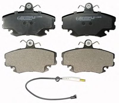 DENCKERMANN b110905 -  Комплект тормозных колодок, дисковый тормоз