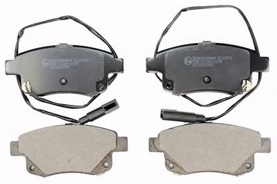 DENCKERMANN b110931 -  Комплект тормозных колодок, дисковый тормоз