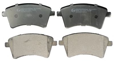 DENCKERMANN b110951 -  Комплект тормозных колодок, дисковый тормоз