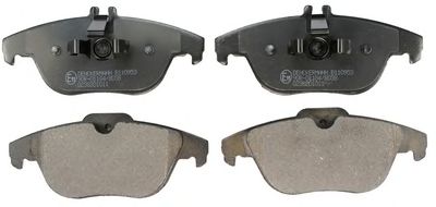DENCKERMANN b110953 -  Комплект тормозных колодок, дисковый тормоз