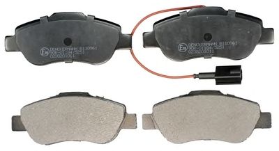 DENCKERMANN b110961 -  Комплект тормозных колодок, дисковый тормоз