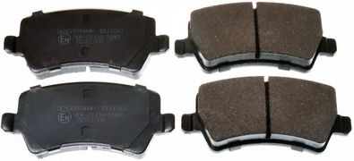 DENCKERMANN b111043 -  Комплект тормозных колодок, дисковый тормоз
