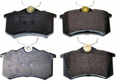 DENCKERMANN b111044 -  Комплект тормозных колодок, дисковый тормоз