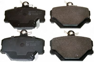 DENCKERMANN b111098 -  Комплект тормозных колодок, дисковый тормоз