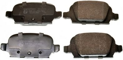 DENCKERMANN b111100 -  Комплект тормозных колодок, дисковый тормоз