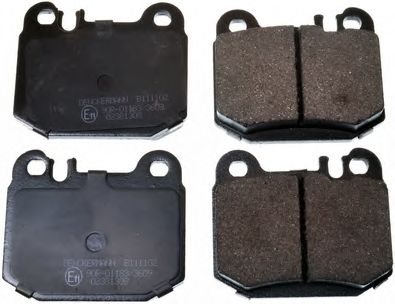 DENCKERMANN b111102 -  Комплект тормозных колодок, дисковый тормоз