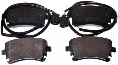 DENCKERMANN b111108 -  Комплект тормозных колодок, дисковый тормоз