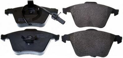 DENCKERMANN b111125 -  Комплект тормозных колодок, дисковый тормоз