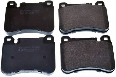 DENCKERMANN b111136 -  Комплект тормозных колодок, дисковый тормоз