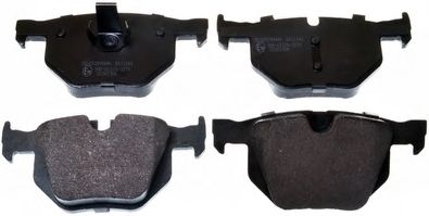DENCKERMANN b111141 -  Комплект тормозных колодок, дисковый тормоз
