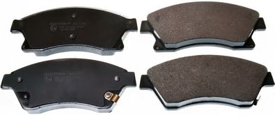 DENCKERMANN b111152 -  Комплект тормозных колодок, дисковый тормоз
