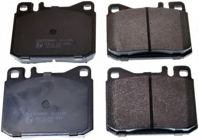DENCKERMANN b111154 -  Комплект тормозных колодок, дисковый тормоз