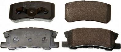 DENCKERMANN b111163 -  Комплект тормозных колодок, дисковый тормоз