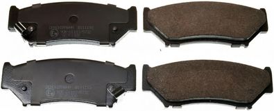 DENCKERMANN b111193 -  Комплект тормозных колодок, дисковый тормоз