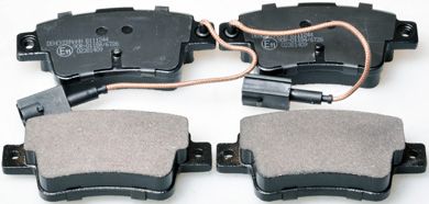 DENCKERMANN b111244 -  Комплект тормозных колодок, дисковый тормоз