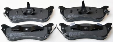 DENCKERMANN b111262 -  Комплект тормозных колодок, дисковый тормоз