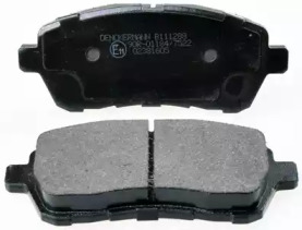 DENCKERMANN b111288 -  Комплект тормозных колодок, дисковый тормоз