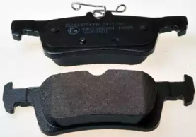 DENCKERMANN b111298 -  Комплект тормозных колодок, дисковый тормоз