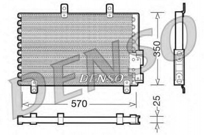 DENSO dcn01001 -  Конденсатор, кондиционер