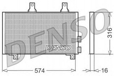 DENSO dcn01002 -  Конденсатор, кондиционер