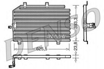 DENSO dcn01022 -  Конденсатор, кондиционер