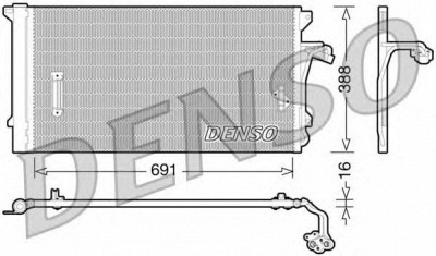 DENSO dcn02003 -  Конденсатор, кондиционер