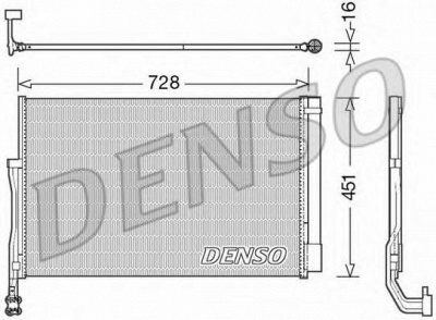 DENSO dcn02007 -  Конденсатор, кондиционер