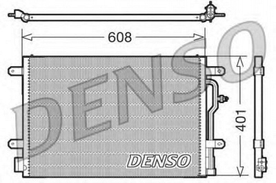 DENSO dcn02012 -  Конденсатор, кондиционер