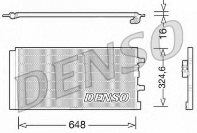 DENSO dcn02024 -  Конденсатор, кондиционер