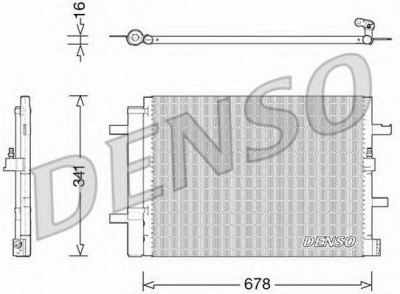 DENSO dcn02026 -  Конденсатор, кондиционер