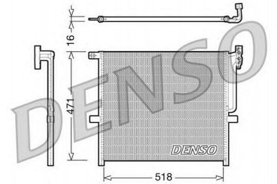 DENSO dcn05001 -  Конденсатор, кондиционер
