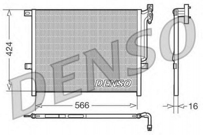 DENSO dcn05004 -  Конденсатор, кондиционер