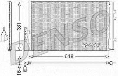 DENSO dcn05014 -  Конденсатор, кондиционер