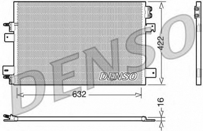 DENSO dcn06007 -  Конденсатор, кондиционер