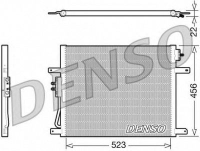 DENSO dcn06008 -  Конденсатор, кондиционер