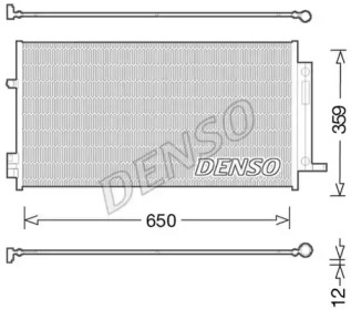 DENSO dcn06016 -  Конденсатор, кондиционер