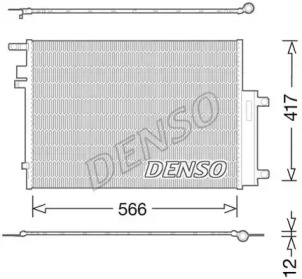 DENSO dcn06017 -  Конденсатор, кондиционер