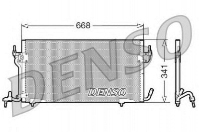 DENSO dcn07010 -  Конденсатор, кондиционер