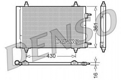 DENSO dcn07019 -  Конденсатор, кондиционер