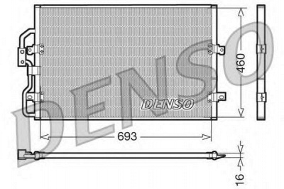 DENSO dcn07040 -  Конденсатор, кондиционер