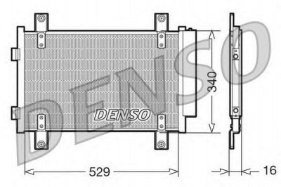 DENSO dcn09049 -  Конденсатор, кондиционер