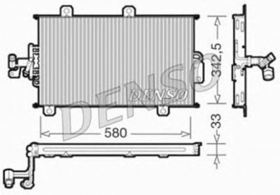 DENSO dcn09140 -  Конденсатор, кондиционер