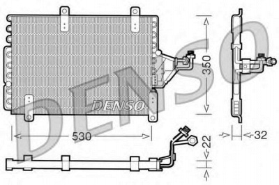 DENSO dcn09143 -  Конденсатор, кондиционер