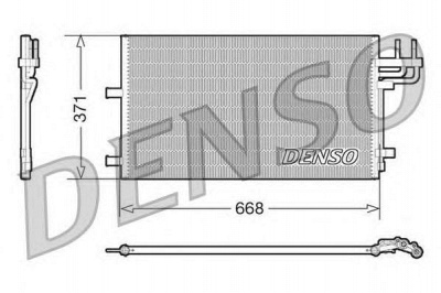 DENSO dcn10007 -  Конденсатор, кондиционер