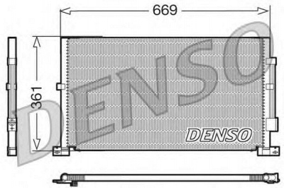 DENSO dcn10012 -  Конденсатор, кондиционер