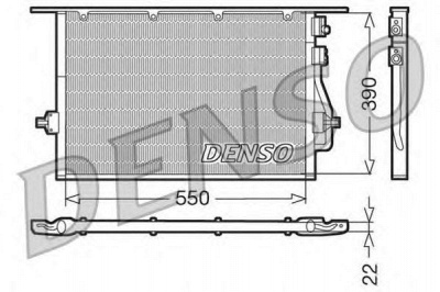 DENSO dcn10014 -  Конденсатор, кондиционер