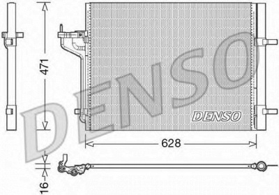DENSO dcn10029 -  Конденсатор, кондиционер