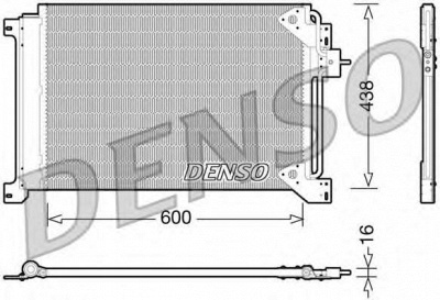 DENSO dcn12004 -  Конденсатор, кондиционер