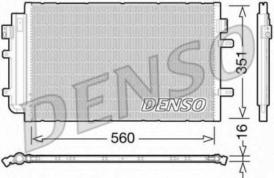 DENSO dcn12005 -  Конденсатор, кондиционер