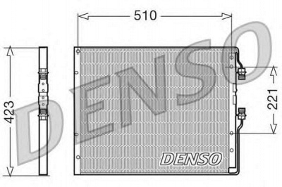 DENSO dcn12100 -  Конденсатор, кондиционер